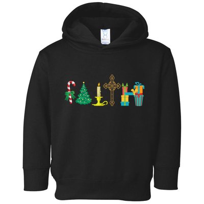 Christmas Faith Toddler Hoodie