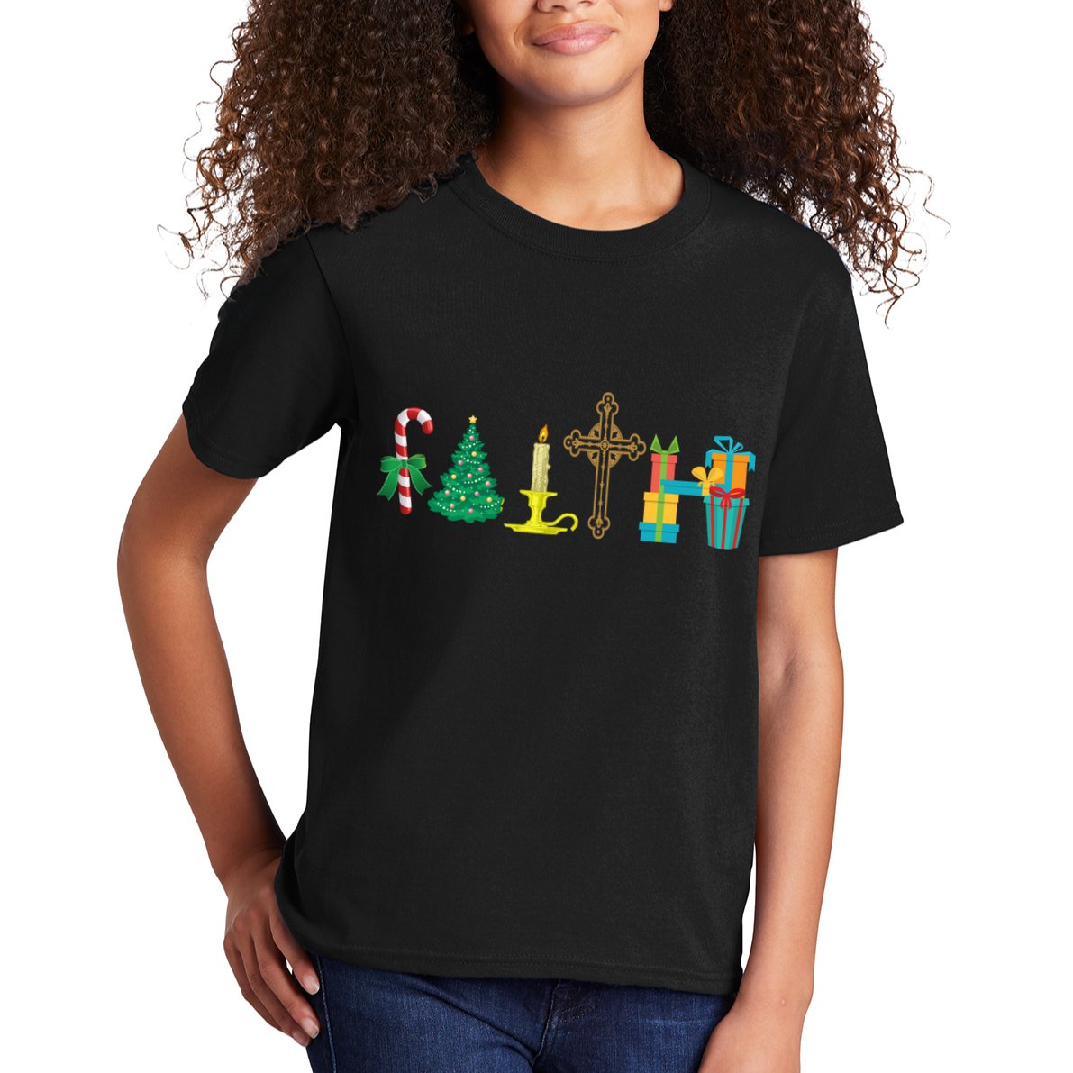 Christmas Faith Kids T-Shirt