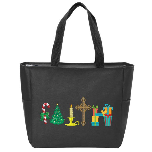 Christmas Faith Zip Tote Bag