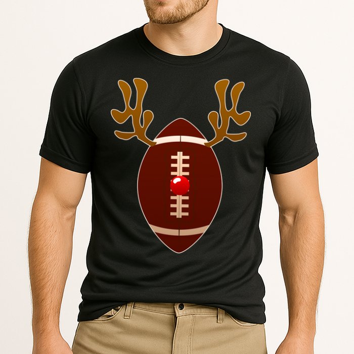 Christmas Football Reindeer  Performance Shirt