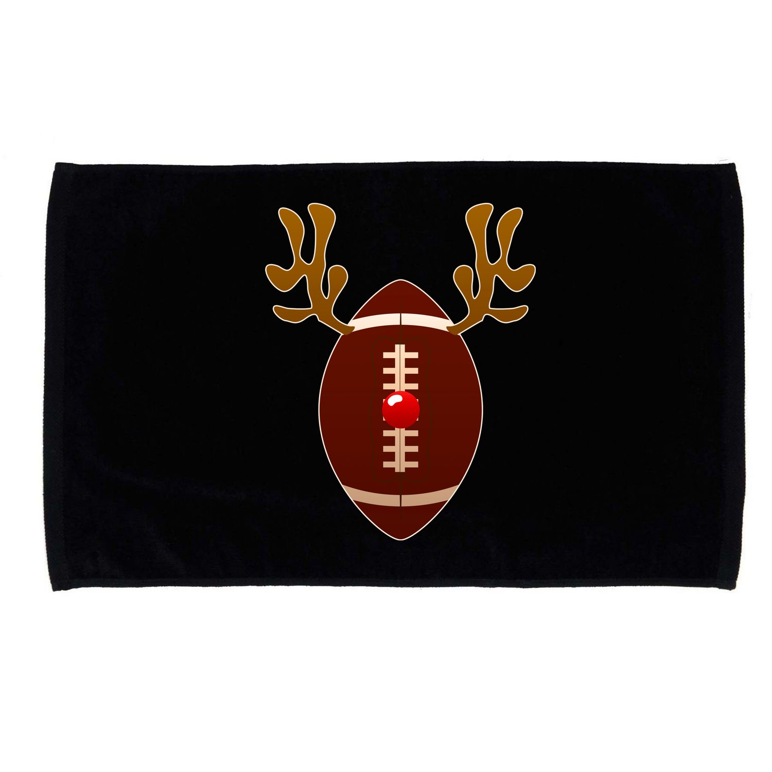 Christmas Football Reindeer  Microfiber Hand Towel