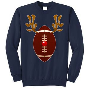 Christmas Football Reindeer  Tall Sweatshirt