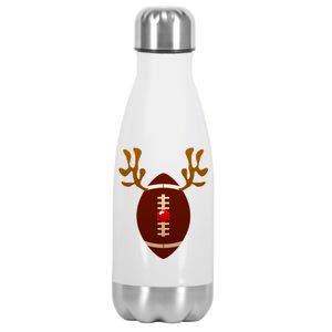 Christmas Football Reindeer  Stainless Steel Insulated Water Bottle