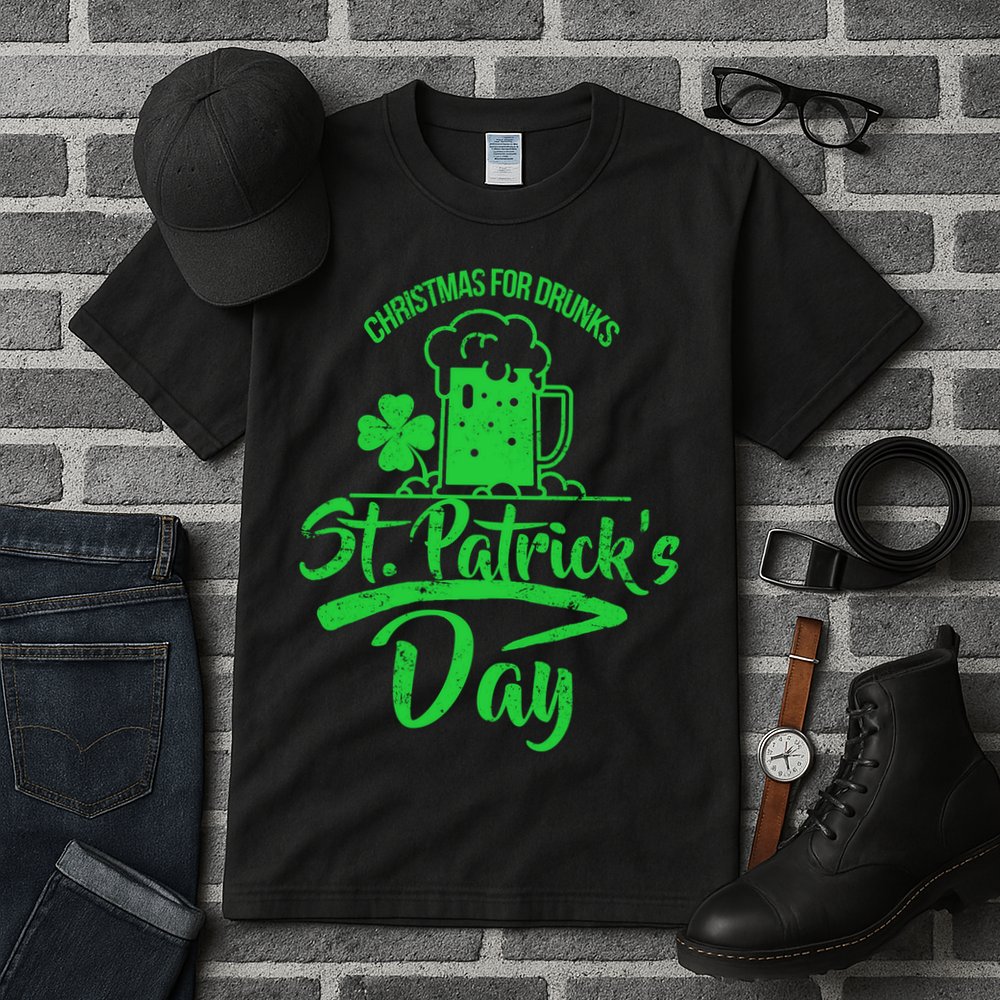 Christmas For Drunks St. Patrick's Day Tall T-Shirt