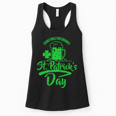 Christmas For Drunks St. Patrick's Day Womens Tank Top