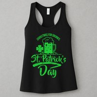 Christmas For Drunks St. Patrick's Day Womens Tank Top