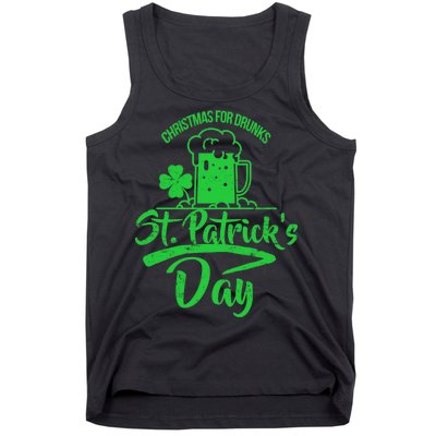 Christmas For Drunks St. Patrick's Day Tank Top