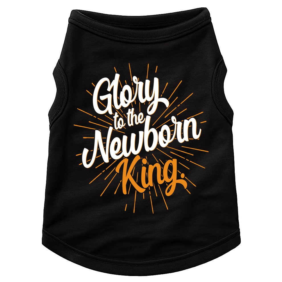 Christmas Glory To The Newborn King Doggie Tank
