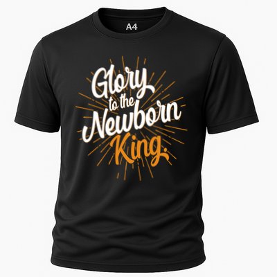 Christmas Glory To The Newborn King Performance Shirt