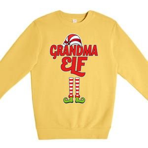 Christmas Grandma Elf Premium Crewneck Sweatshirt