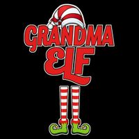 Christmas Grandma Elf Apron