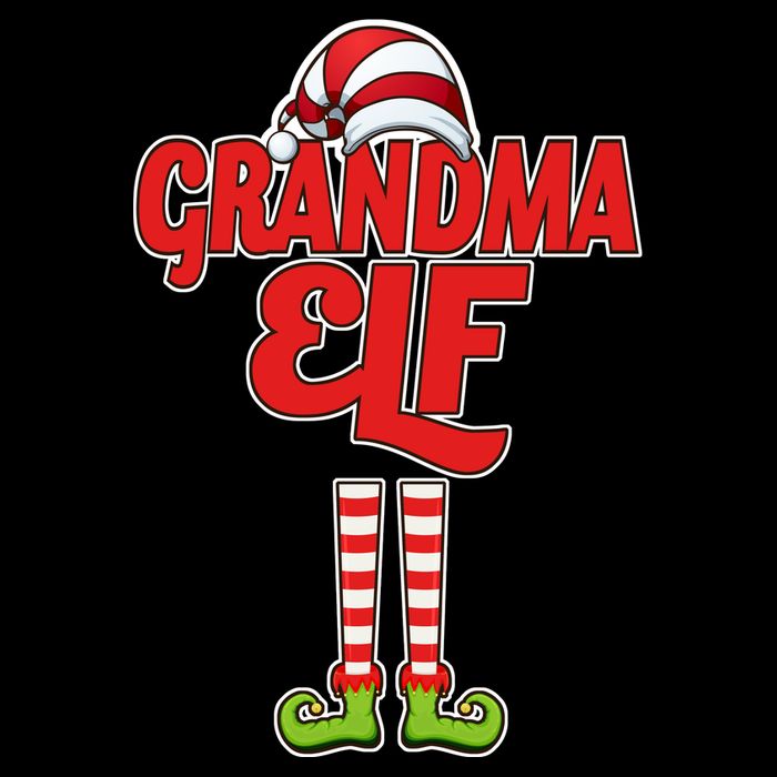 Christmas Grandma Elf Apron