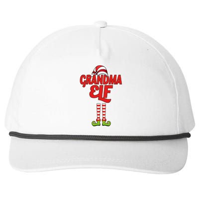 Christmas Grandma Elf Snapback Five-Panel Rope Hat