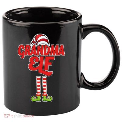 Christmas Grandma Elf 11oz C Handle Ceramic Mug