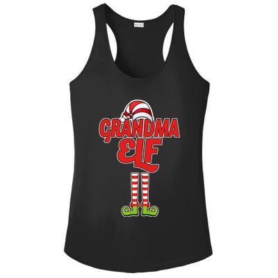 Christmas Grandma Elf Ladies PosiCharge Competitor Racerback Tank