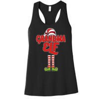 Christmas Grandma Elf Women's Racerback Tank