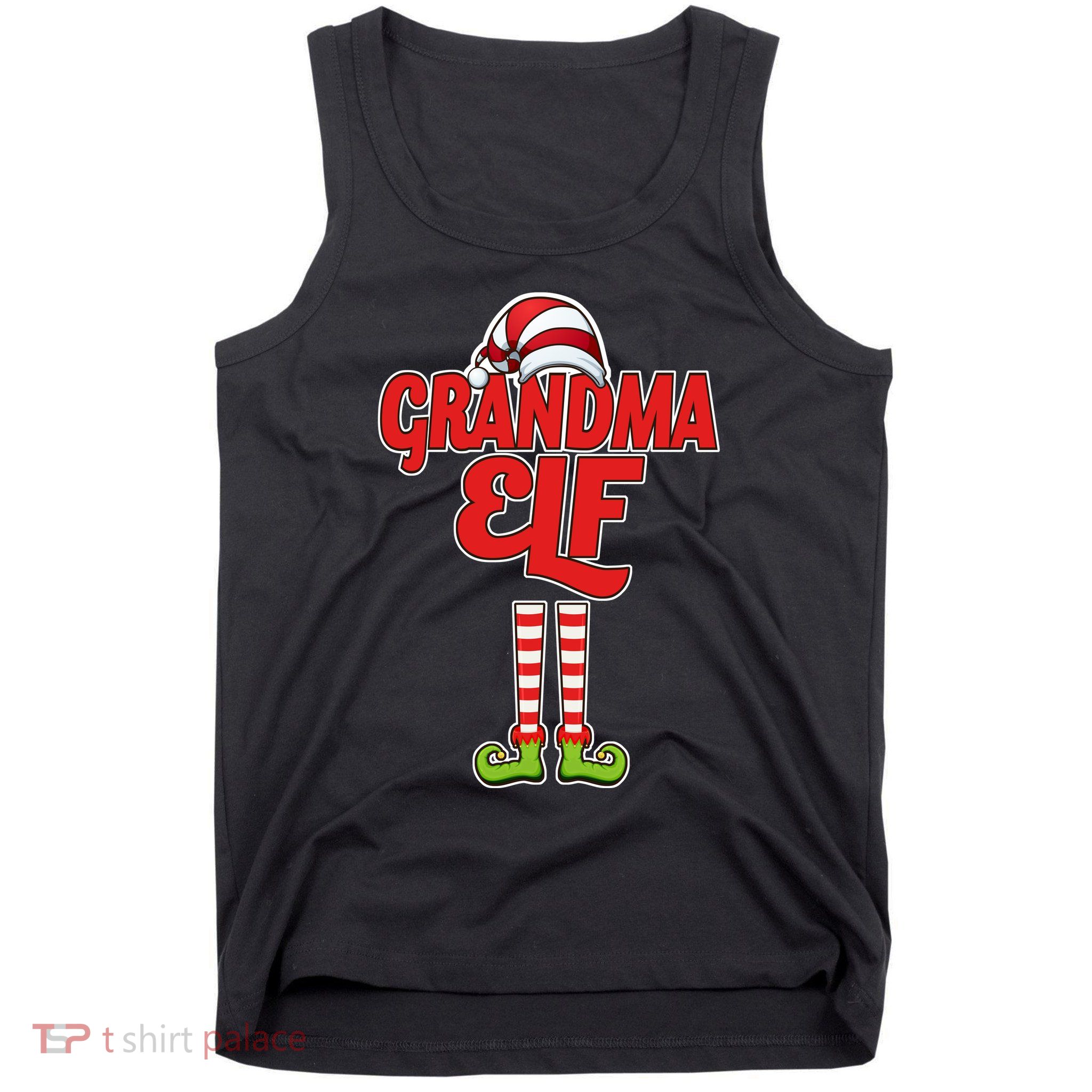 Christmas Grandma Elf Tank Top