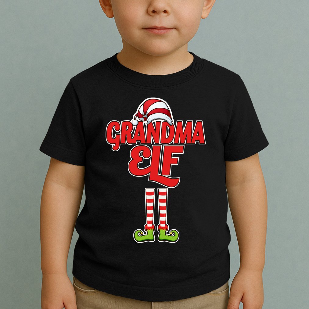 Christmas Grandma Elf Toddler T-Shirt