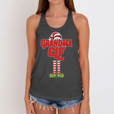 Christmas Grandma Elf Women's Knotted Racerback Tank