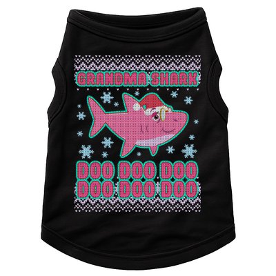 Christmas Grandma Shark Doo Doo Doo Doggie Tank