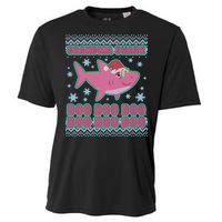 Christmas Grandma Shark Doo Doo Doo Cooling Performance Crew T-Shirt