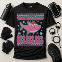 Christmas Grandma Shark Doo Doo Doo Cooling Performance Crew T-Shirt