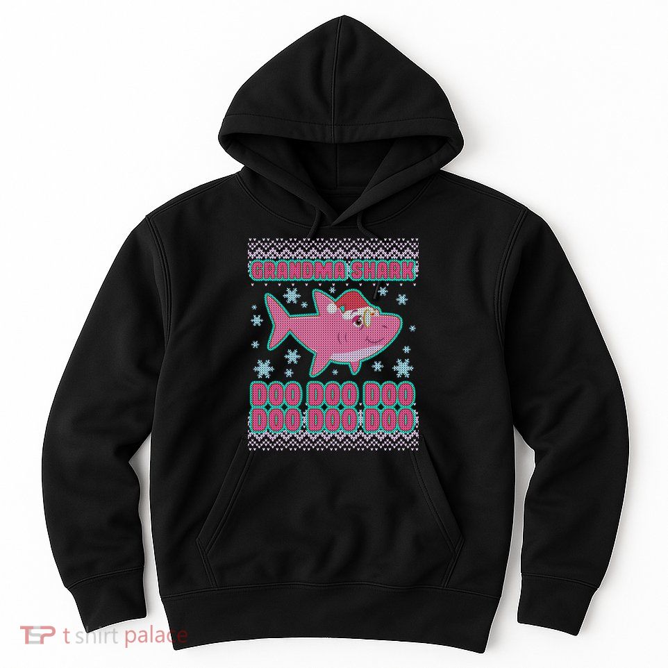 Christmas Grandma Shark Doo Doo Doo Hoodie