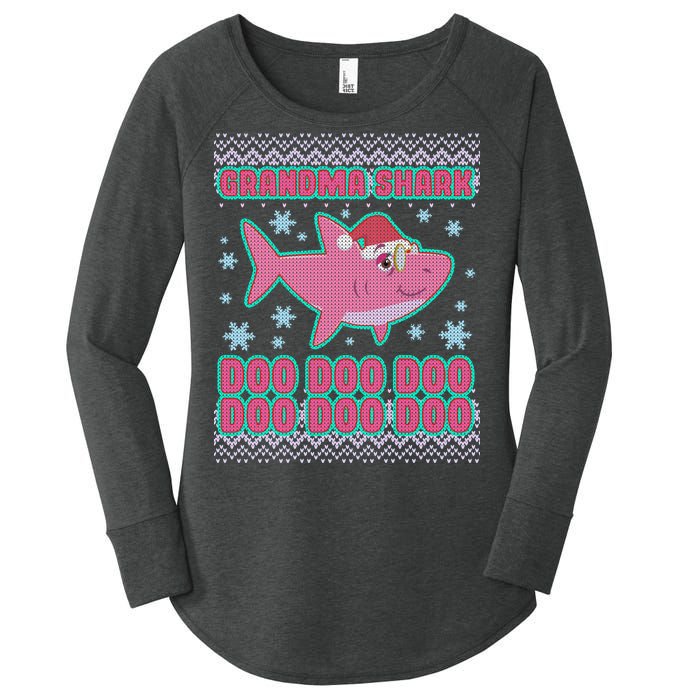 Christmas Grandma Shark Doo Doo Doo Women's Perfect Tri Tunic Long Sleeve Shirt