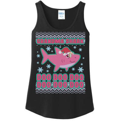 Christmas Grandma Shark Doo Doo Doo Ladies Essential Tank