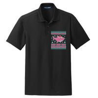 Christmas Grandma Shark Doo Doo Doo Dry Zone Grid Polo