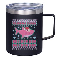 Christmas Grandma Shark Doo Doo Doo 12oz Stainless Steel Coffee Mug