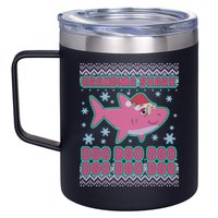 Christmas Grandma Shark Doo Doo Doo 12oz Stainless Steel Coffee Mug