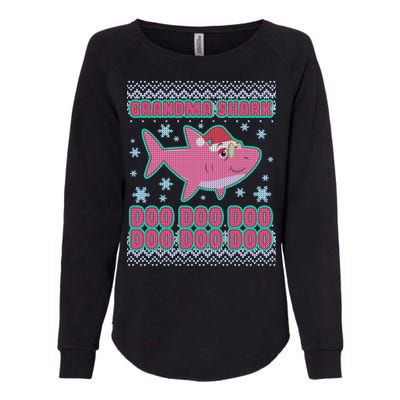 Christmas Grandma Shark Doo Doo Doo Womens California Wash Sweatshirt