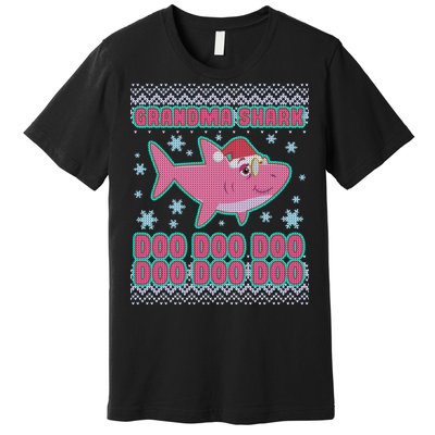 Christmas Grandma Shark Doo Doo Doo Premium T-Shirt