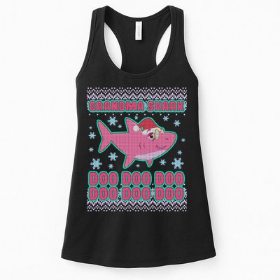 Christmas Grandma Shark Doo Doo Doo Womens Tank Top