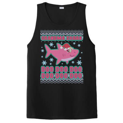 Christmas Grandma Shark Doo Doo Doo PosiCharge Competitor Tank