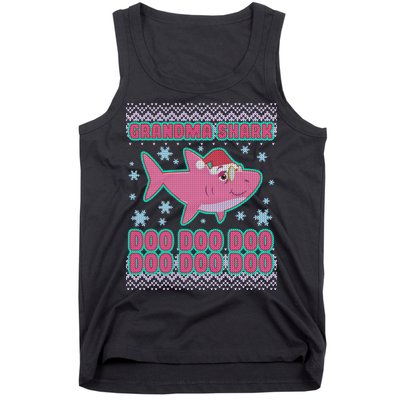 Christmas Grandma Shark Doo Doo Doo Tank Top