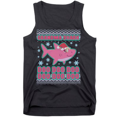 Christmas Grandma Shark Doo Doo Doo Tank Top