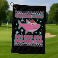 Christmas Grandma Shark Doo Doo Doo Golf Towel