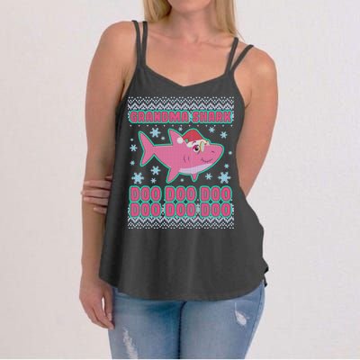 Christmas Grandma Shark Doo Doo Doo Women's Strappy Tank