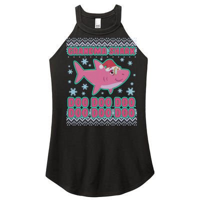 Christmas Grandma Shark Doo Doo Doo Women's Perfect Tri Rocker Tank