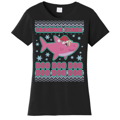 Christmas Grandma Shark Doo Doo Doo Women's T-Shirt