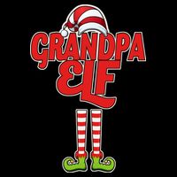 Christmas Grandpa Elf Cooling Performance Crew T-Shirt