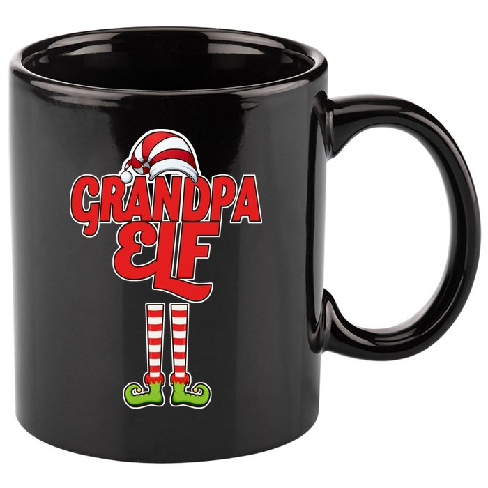 Christmas Grandpa Elf 11oz C Handle Ceramic Mug