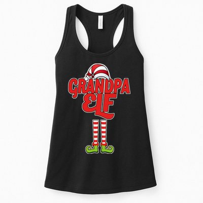 Christmas Grandpa Elf Womens Tank Top