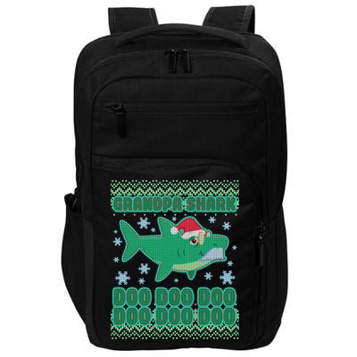 Christmas Grandpa Shark Doo Doo Doo Impact Tech Backpack