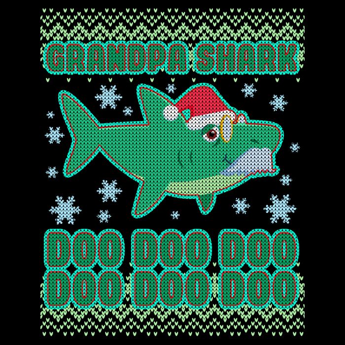 Christmas Grandpa Shark Doo Doo Doo Impact Tech Backpack