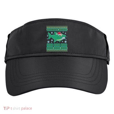 Christmas Grandpa Shark Doo Doo Doo Adult Drive Performance Visor