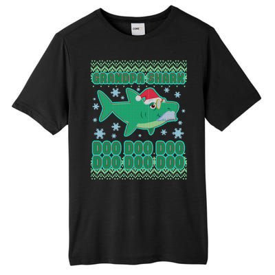 Christmas Grandpa Shark Doo Doo Doo Tall Fusion ChromaSoft Performance T-Shirt