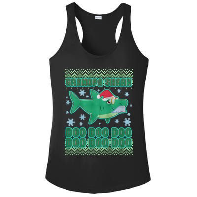 Christmas Grandpa Shark Doo Doo Doo Ladies PosiCharge Competitor Racerback Tank